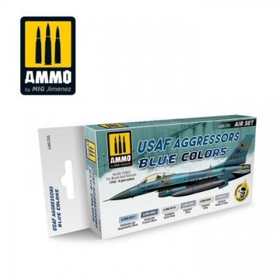 [ܼ] CG7235 [MIG AMMO] CG7235 USAF AGGRESSORS BLUE COLORS SET