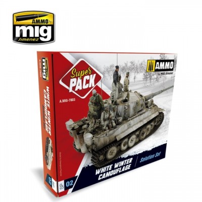 [ܼ] CG7803 [MIG AMMO] CG7803 SUPER PACK WHITE WINTER CAMOUFLAGE