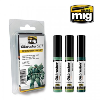 [ܼ] CG7509 [MIG AMMO] CG7509 MECHAS GREEN TONES SET