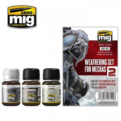 [ܼ] CG7429 [MIG AMMO] CG7429 WEATHERING SET FOR MECHAS