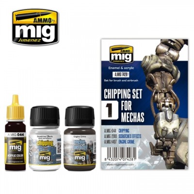 [ܼ] CG7428 [MIG AMMO] CG7428 CHIPPING SET FOR MECHAS