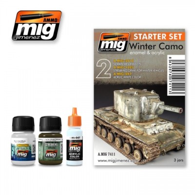 [ܼ] CG7411 [MIG AMMO] CG7411 WINTER CAMO SET - STARTER SET