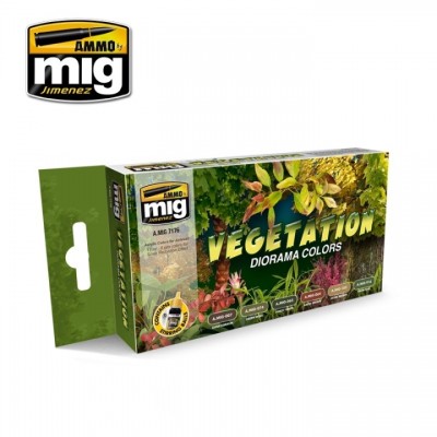 [ܼ] CG7176 [MIG AMMO] CG7176 VEGETATION DIORAMA COLORS