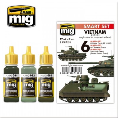 [ܼ] CG7135 [MIG AMMO] CG7135 VIETNAM COLORS SET