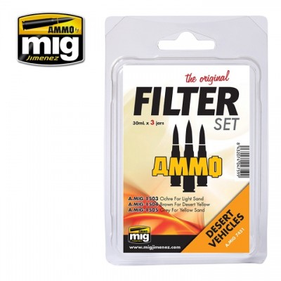 [ܼ] CG7451 [MIG AMMO] CG7451 FILTER SET FOR DESERT VEHICLES