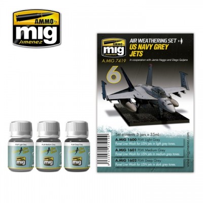 [ܼ] CG7419 [MIG AMMO] CG7419 US NAVY GREY JETS