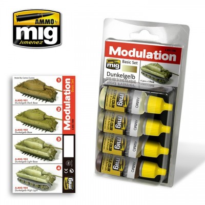 [ܼ] CG7000 [MIG AMMO] CG7000 DUNKELGELB MODULATION SET