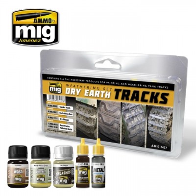 [ܼ] CG7437 [MIG AMMO] CG7437 DRY EARTH TRACKS