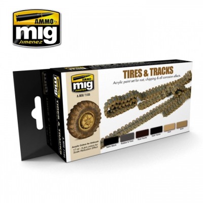 [ܼ] CG7105 [MIG AMMO] CG7105 TIRES AND TRACKS