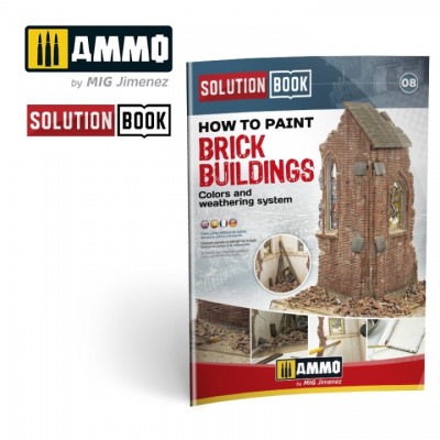 [ܼ] CG6510 [MIG AMMO] CG6510 How to Paint Brick Buildings. Colors , Weathering System Solution Book