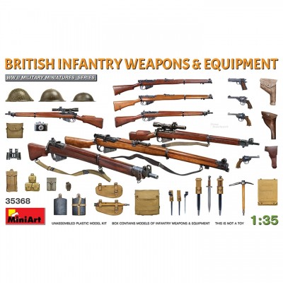 [ܼ] BE35368 [Miniart] BE35368 1/35 British Infantry Weapons and Equipment