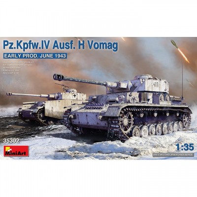 [ܼ] BE35302 [Miniart] BE35302 1/35 Pz.Kpfw.IV Ausf. H Vomag. Early Prod. June 1943
