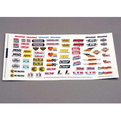 [ܼ] AX2514 [Traxxas] AX2514 Decal sheet racing sponsors