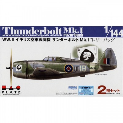 [ܼ] BPPDR-24 [PLATZ] BPPDR-24 1/144 Thunderbolt Mk.l Razorbac WW.ll RAF-P-47