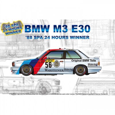 [ܼ] BPPN24017 [PLATZ] BPPN24017 1/24 BMW M3 E30 Group A 1988 SPA 24 Hours Winner