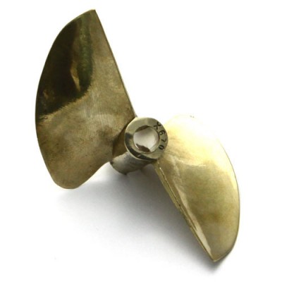 [ܼ]  [TFL] Boat Prop 2B 70mm x 6.35mm x 1.6 Pitch Metal (5B23*70)