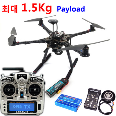 [ܼ]  S500 /  Ʈ  + Ƚȣũ + GPS + ŸϽ X9D  9ä   Ǯ (ִ 1.5kg ̷ε)