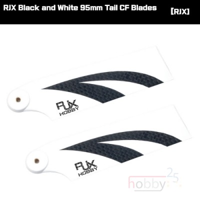 [ܼ] HA95W [RJX] Black and White 95mm Tail CF Blades