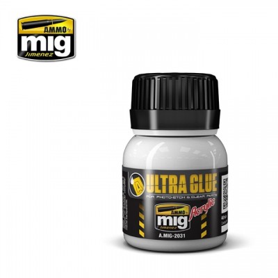 [ܼ] CG2031 [MIG AMMO] CG2031 ULTRA GLUE - FOR ETCH, CLEAR PART - 40ml