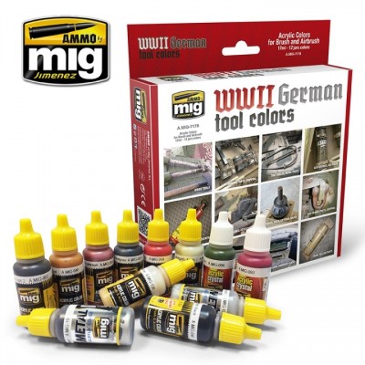 [ܼ] CG7179 [MIG AMMO] CG7179 WWII GERMAN TOOL COLORS