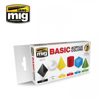 [ܼ] CG7178 [MIG AMMO] CG7178 BASIC ACRYLIC COLORS