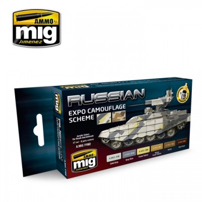 [ܼ] CG7162 [MIG AMMO] CG7162 RUSSIAN EXPO CAMOUFLAGE SCHEME