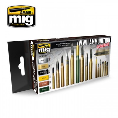 [ܼ] CG7124 [MIG AMMO] CG7124 WWII AMMUNITION COLORS