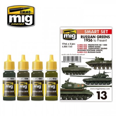[ܼ] CG7143 [MIG AMMO] CG7143 RUSSIAN GREENS - 1956 TO PRESENT