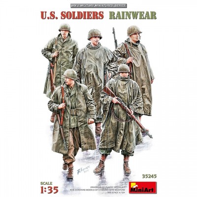 [ܼ] BE35245 [Miniart] BE35245 1/35 U.S.Soldiers Rainwear