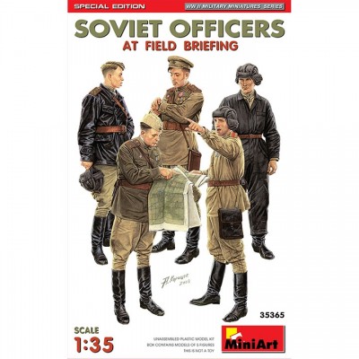 [ܼ] BE35365 [Miniart] BE35365 1/35 Soviet Officers at Field Briefing Special Edition