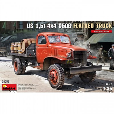 [ܼ] BE38056 [Miniart] BE38056 1/35 US 1,5t 4x4 G506 Flatbed Truck