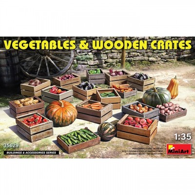 [ܼ] BE35629 [Miniart] BE35629 1/35 Vegetables and Wooden Crates
