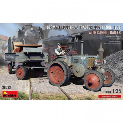 [ܼ] BE38033 [Miniart] BE38033 1/35 German Tractor D8511.1936 w/Cargo
