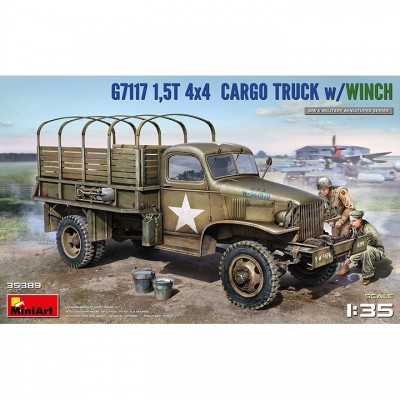 [ܼ] BE35389 [Miniart] BE35389 1/35 1.5t 4x4 G7117 Cargo Truck w/Winch