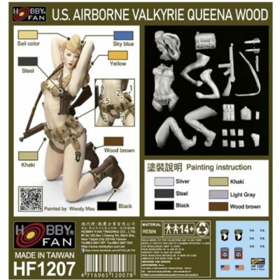 [ܼ] BFHF1207 [AFV CLUB] BFHF1207 1/12 U.S.Airborne Valkyrie Queena Wood