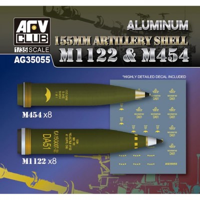 [ܼ] BFAG35055 [AFV CLUB] BFAG35055 1/35 155mm Artillery Shell M1122, M454
