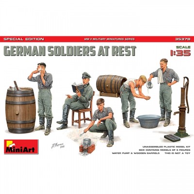 [ܼ] BE35378 [Miniart] BE35378 1/35 German Soldiers at Rest Special Edition
