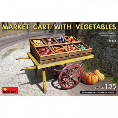 [ܼ] BE35623 [Miniart] BE35623 1/35 Market Cart with Vegetable