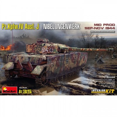 [ܼ] BE35339 [Miniart] BE35339 1/35 Pz.Kpfw.IV Ausf. J Nibelungenwerk Mid Prod Sep-Nov 1944 Interior Kit