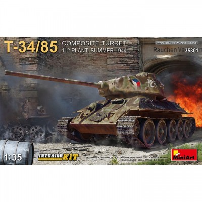 [ܼ] BE35301 [Miniart] BE35301 1/35 T-34/85 Composite Turret.112 Plant Summer 1944 Interior Kit