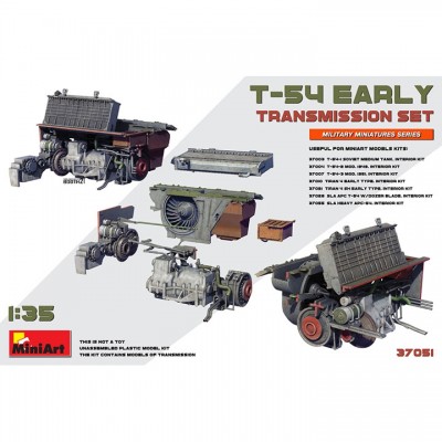 [ܼ] BE37051 [Miniart] BE37051 1/35 T-54 Early Transmission Set