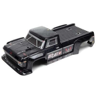 [ܼ] ARA406160 [ARRMA] ARA406160 OUTCAST EXB 6S BLX PAINTED DECALED TRIMMED BODY (BLACK)