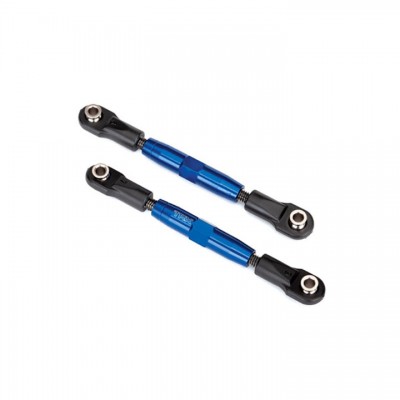 [ܼ] AX3644X [Traxxas] AX3644X Camber links, rear (TUBES blue-anodized, 7075-T6 aluminum, stronger than titanium) (73mm) (2)/ rod ends (4)/ aluminum wrench (1) (2579 3x15 BCS (4) required for installation)