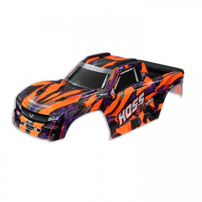 [ܼ] AX9011A  [Traxxas] AX9011A  Body,Hoss 4X4 VXL,orange/ window,grille  