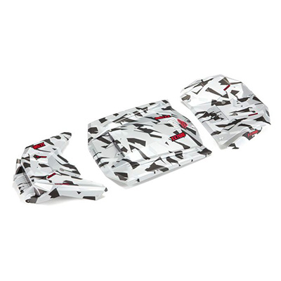 [ܼ] ARA411022 [ARRMA] ARA411022 Exterior Body Panels Painted, White Camo: FIRETEAM