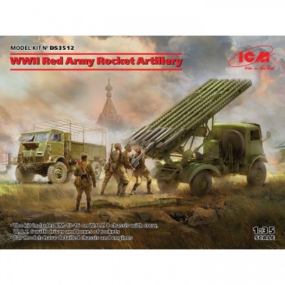 [ܼ] BICMDS3512 [ICM] BICMDS3512 1/35 WWII Red Army Rocket Artilery BM-13-16
