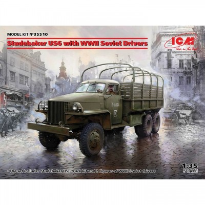 [ܼ] BICM35510 [ICM] BICM35510 1/35 Studebaker US6 w/WWII Soviet Driver