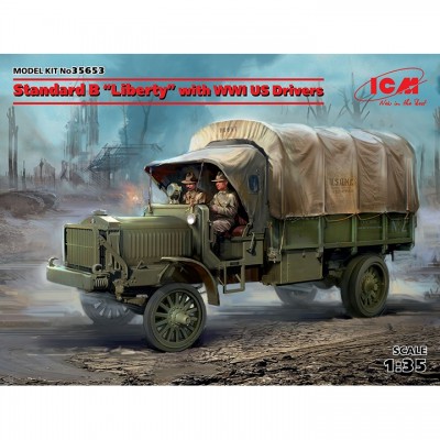 [ܼ] BICM35653 [ICM] BICM35653 1/35 Standard B Liberty w/ WWI US Drivers