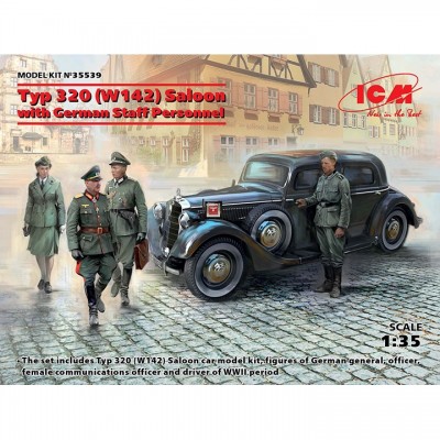 [ܼ] BICM35539 [ICM] BICM35539 1/35 Typ 320 W142 Saloon with German Staff Personnel