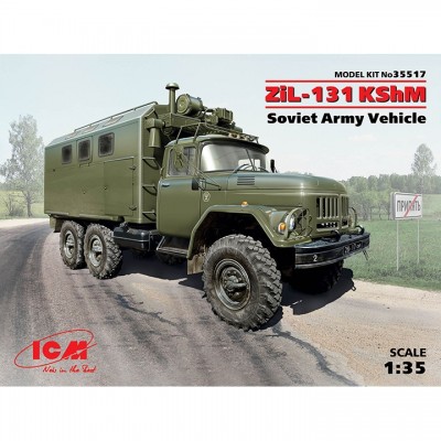 [ܼ] BICM35517 [ICM] BICM35517 1/35 ZiL-131 KShM Command Vehicle, Soviet Army Vehicle